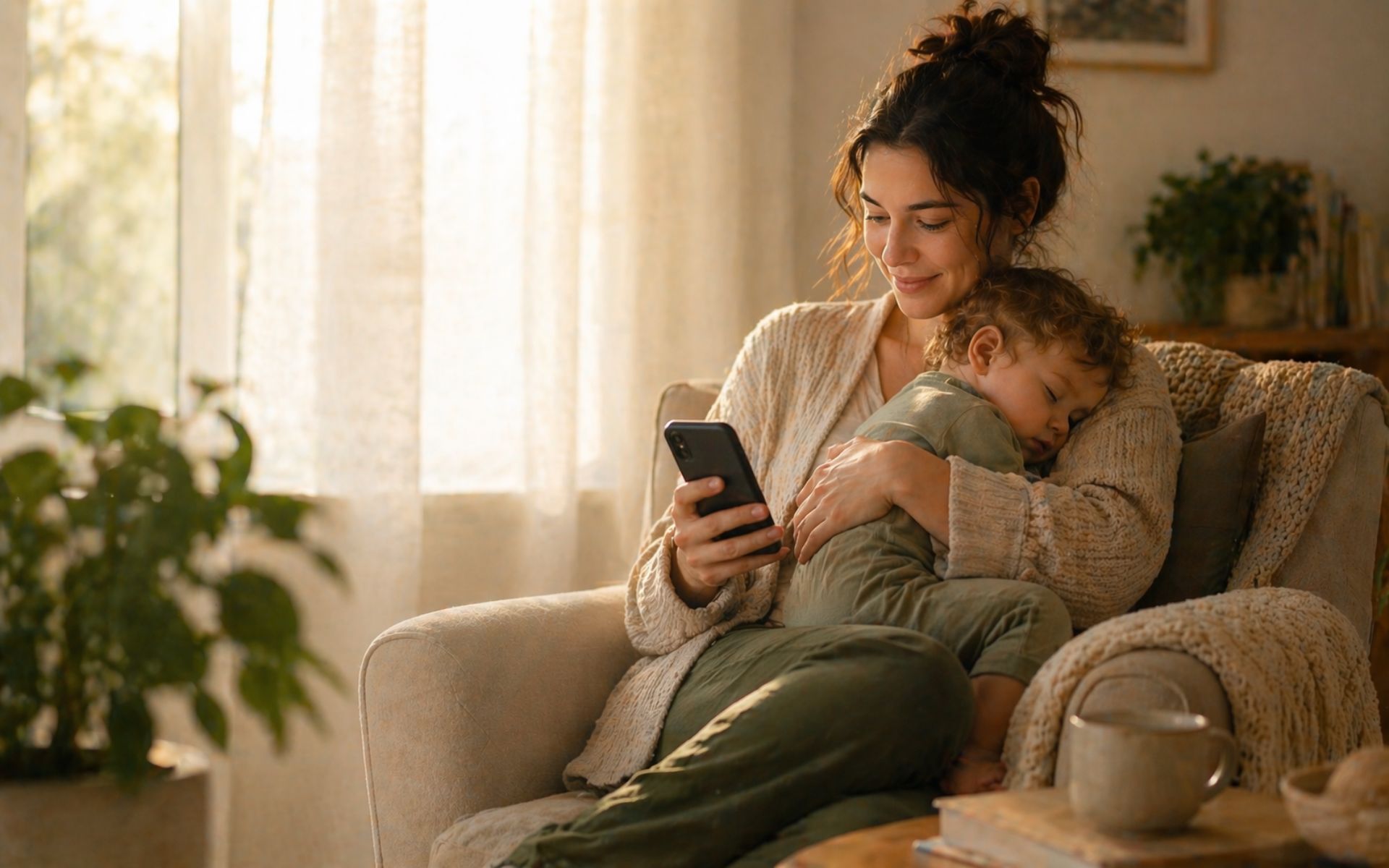 Parent finding calm answers with the Bloom AI assistant