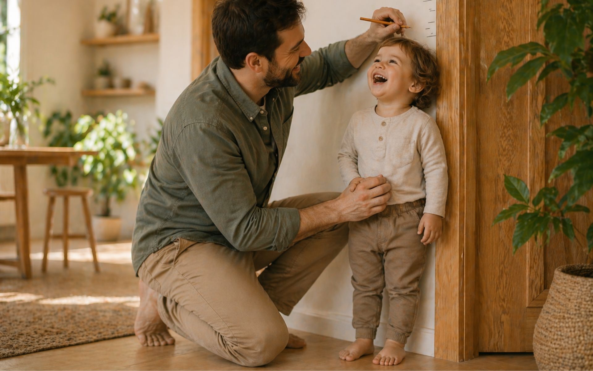 Parent celebrating a child's milestone